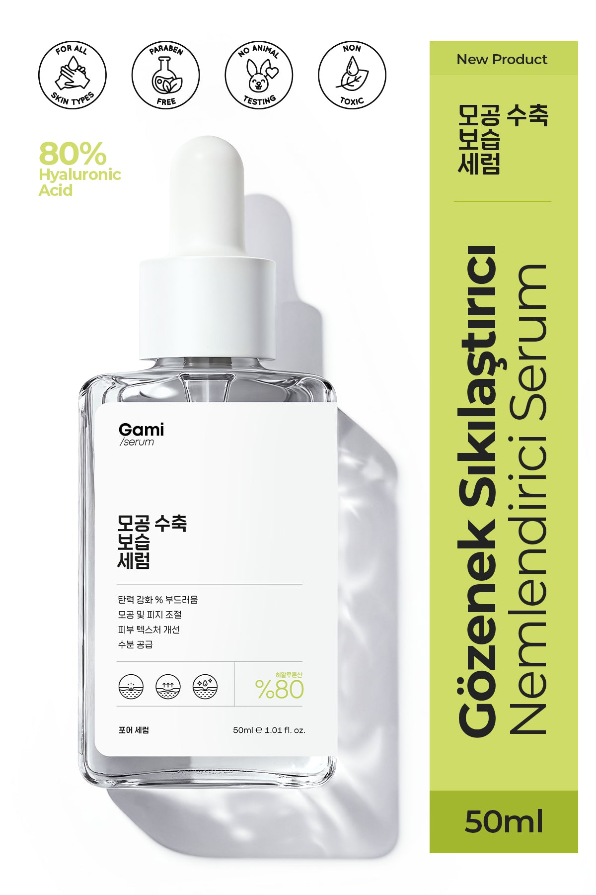 Gözenek Sıkılaştırıcı ve Nemlendirici Serum