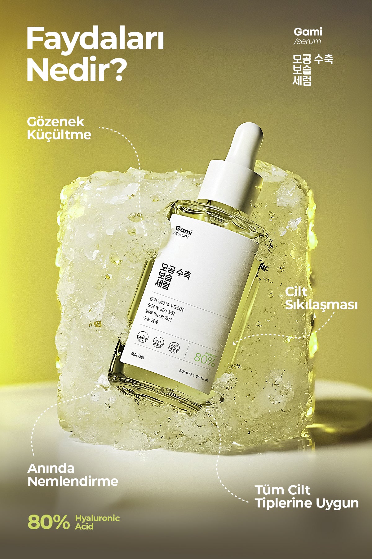 Gözenek Sıkılaştırıcı ve Nemlendirici Serum