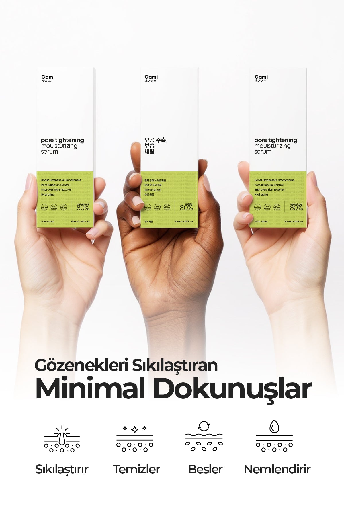 Gözenek Sıkılaştırıcı ve Nemlendirici Serum
